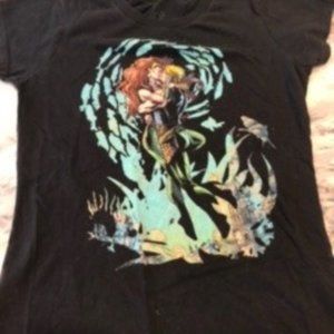 comfortable vintage aqua man t-shirt